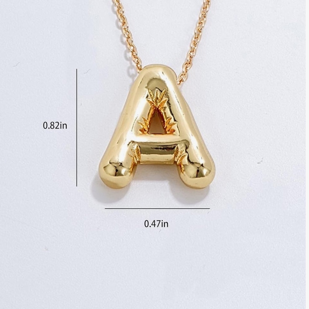 Gold Bubble Charm Necklace - Picture 5 of 6